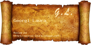 Georgi Laura névjegykártya